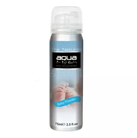 Aqua ΑΡΩΜΑΤΙΚΟ ΑΥΤΟΚΙΝΗΤΟΥ ΣΕ ΣΠΡΕΙ (SPRAY) ΜΕ ΑΡΩΜΑ ΤΑΛΚ/ΠΟΥΔΡΑ (BABY POWDER) FLAVORS SERIES 75ml AQUA - 1 TEM. 10-261/AQ 