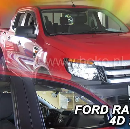 Heko ΑΝΕΜΟΘΡΑΥΣΤΕΣ ΑΥΤΟΚΙΝΗΤΟΥ ΓΙΑ FORD RANGER / RAPTOR III 4D 2012-2022  ΖΕΥΓΑΡΙ ΑΝΕΜΟΘΡΑΥΣΤΕΣ ΑΠΟ ΕΥΚΑΜΠΤΟ ΦΙΜΕ ΠΛΑΣΤΙΚΟ HEKO - 2 ΤΕΜ. ΑΝΕΜ.15303 