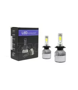 Led λάμπες Η7  για μεσαία ή μεγάλα φώτα S2 7600 lumen , 36 Watt - COB 6000K - 2τμχ. 