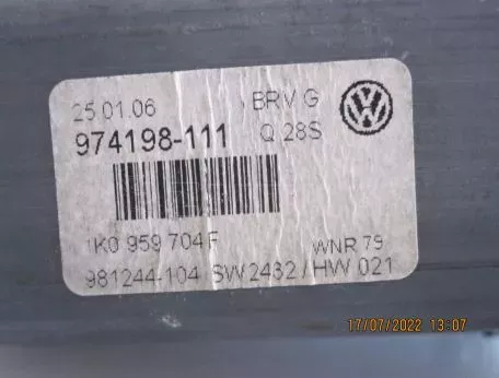 ΠΙΣΩ ΔΕΞΙΟ ΜΟΤΕΡ ΠΑΡΑΘΥΡΟΥ ΓΙΑ VW PASSAT '05-'11 ΚΩΔΙΚΟΣ 1K0959704F 