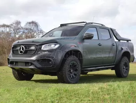 Σέτ τοποθέτησης οροφής για Mercedes X-Class με ράγες οροφής - Linear 36 13500 Lumens Lazerlamps 