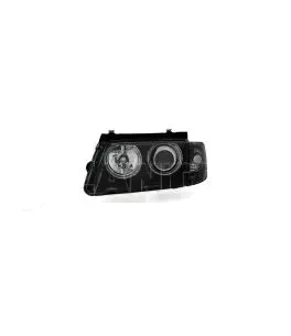 Φανάρια εμπρός angel eyes για Vw Passat 3Β/B5 (1997-2000) - μαύρα , χωρίς λάμπες (Η7) - σετ 2τμχ. 