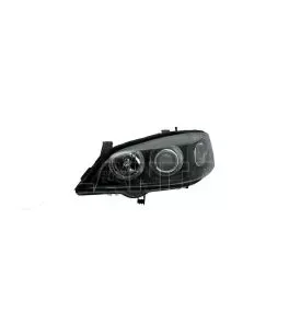 Φανάρια εμπρός angel eyes για Opel Astra G (1998-2004) - μαύρα , χωρίς λάμπες (Η7) - σετ 2τμχ. 