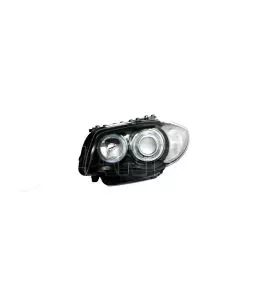 Φανάρια εμπρός angel eyes για BMW E87 (2004-2011) - μαύρα , χωρίς λάμπες (Η7) - σετ 2τμχ. 