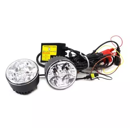 AMIO ΦΩΤΑ ΗΜΕΡΑΣ DRL 12/24V 11,16W 8xSMD LED 800lm DRL 510HP ΣΤΡΟΓΓΥΛΟΙ 70mm 2ΤΕΜ 01524/AM 