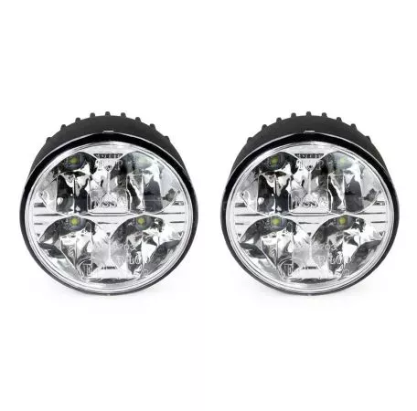 AMIO ΦΩΤΑ ΗΜΕΡΑΣ DRL 12/24V 11,16W 8xSMD LED 800lm DRL 510HP ΣΤΡΟΓΓΥΛΟΙ 70mm 2ΤΕΜ 01524/AM 