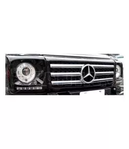 Φώτα ημέρας για Mercedes W461 / W463 G-CLASS (1989-2010) - ασημένια σετ 2τμχ. 