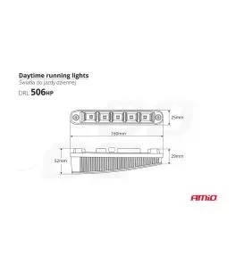 ΦΩΤΑ ΗΜΕΡΑΣ DRL 12/24V 11,52W 10LED 1000Lm 160x25x52mm 2ΤΕΜ 