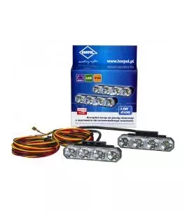 DRL HOR78 12/24V ΠΡΟΣΘΕΤΟ DAYTIME ΔΙΕΘΝΗ ΜΕ 4LED 6W 120,5x36,8mm ΜΑΥΡΟ 2ΤΕΜ 