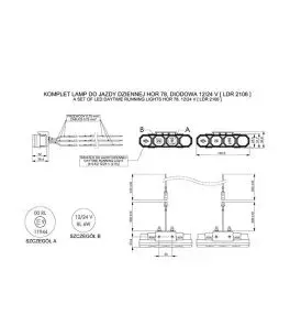 DRL HOR78 12/24V ΠΡΟΣΘΕΤΟ DAYTIME ΔΙΕΘΝΗ ΜΕ 4LED 6W 120,5x36,8mm ΜΑΥΡΟ 2ΤΕΜ 