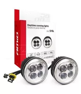 ΦΩΤΑ ΗΜΕΡΑΣ DRL 510L 12V 11,16W 8xSMD LED 800lm ΣΤΡΟΓΓΥΛΟΙ 70mm  ΑΜΙΟ 2ΤΕΜ 