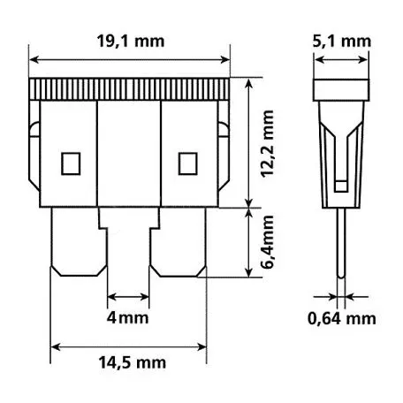 Lampa ΑΣΦΑΛΕΙΕΣ ΣΕ ΚΑΡΤΕΛΑ ΣΕΤ 6ΤΕΜ. PLUG-IN 12/24V 7007.0-LM 