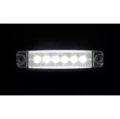 Lampa ΦΩΣ ΟΓΚΟΥ 6LED ΛΕΥΚΟ 12/24V 96mm ΑΔΙΑΒΡΟΧΟ 1ΤΕΜ. L9700.7 