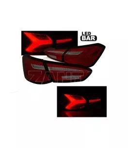 Πισινά Φανάρια Set Για Ford Focus 18-21 Hatchback 3D/5D Led  Κόκκινο/Smoke 