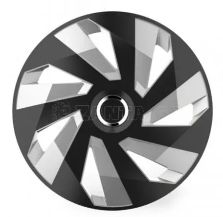 AMIO ΤΑΣΙ 15" HUBCAP VECTOR RC SILVER BLACK AMIO- ΣΕΤ 4 ΤΕΜ. ΣΕ ΚΟΥΤΙ 5230/AM 