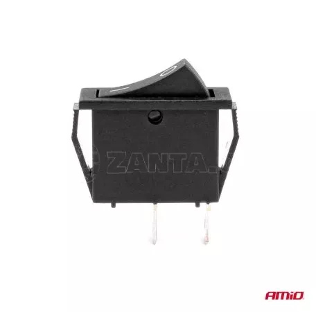 AMIO ΔΙΑΚΟΠΤΗΣ ON/OFF  2 ΕΠΑΦΩΝ 12V 20A 10mm x 26mm ΜΑΥΡΟΣ  ΑΜΙΟ - 1 ΤΕΜ. 03081/AM 