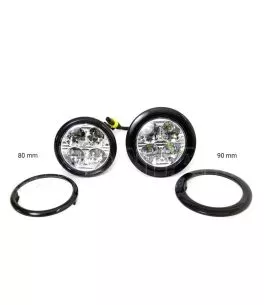 ΦΩΤΑ ΗΜΕΡΑΣ DRL 12/24V 11,16W 8xSMD LED 800lm DRL 510HP ΣΤΡΟΓΓΥΛΟΙ 70mm 2ΤΕΜ 