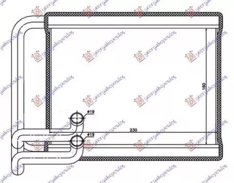 Ψυγείο Καλοριφέρ (Brazed) (16.5x22.5x2.6) Hyundai Sonata 2011-2015 