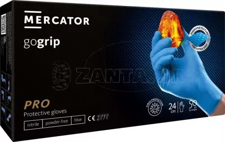 AMIO ΓΑΝΤΙΑ ΝΙΤΡΙΛΙΟΥ MERCATOR GOGRIP ΣΕ ΜΠΛΕ ΧΡΩΜΑ SMALL (S) ΑΜΙΟ - 50 ΤΕΜ. MER20314/AM 