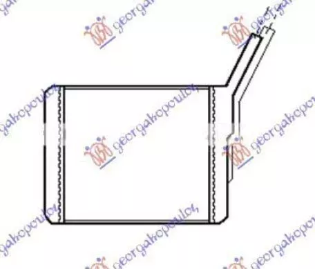 Ψυγείο Καλοριφέρ (Με Ίσια Πτερύγια) (16x16.4x4.5) Isuzu D-Max 2002-2007 