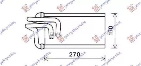 Ψυγείο Καλοριφέρ (Brazed) (14.1x26.1x2.6) Jeep Wrangler 2007-2018 