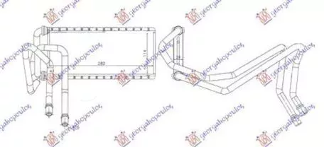 Ψυγείο Καλοριφέρ (Brazed) (11.5x28.2x2.6) Land Rover Range Rover Sport 2005-2013 