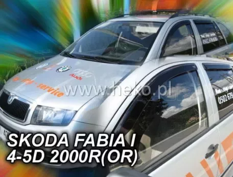 Heko ΑΝΕΜΟΘΡΑΥΣΤΕΣ ΑΥΤΟΚΙΝΗΤΟΥ ΓΙΑ SKODA FABIA 4/5D 1999-2010 ΖΕΥΓΑΡΙ ΕΞΩΤΕΡΙΚΟΙ ΑΠΟ ΕΥΚΑΜΠΤΟ ΦΙΜΕ ΠΛΑΣΤΙΚΟ HEKO - 2 ΤΕΜ ΑΝΕΜ.28326 