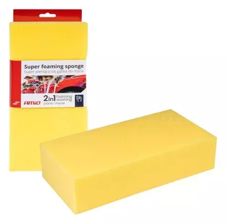 AMIO ΣΦΟΥΓΓΑΡΙ ΠΛΥΣΙΜΑΤΟΣ 2in1 SUPER FOAMING 28x14x7cm  ΑΜΙΟ - 1 ΤΕΜ. 03842/AM 