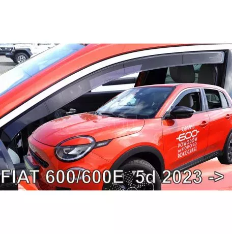 Heko ΑΝΕΜΟΘΡΑΥΣΤΕΣ ΓΙΑ FIAT 600/600E 5D 2023+ ΣΕΤ ΑΥΤΟΚΙΝΗΤΟΥ ΑΠΟ ΕΥΚΑΜΠΤΟ ΦΙΜΕ ΠΛΑΣΤΙΚΟ HEKO - 4 ΤΕΜ. ΑΝΕΜ.SET15183 