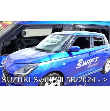 Heko ΑΝΕΜΟΘΡΑΥΣΤΕΣ ΓΙΑ SUZUKI SWIFT 5D 2024+ ΣΕΤ ΑΥΤΟΚΙΝΗΤΟΥ ΑΠΟ ΕΥΚΑΜΠΤΟ ΦΙΜΕ ΠΛΑΣΤΙΚΟ HEKO - 4 ΤΕΜ. ΑΝΕΜ.SET28661 