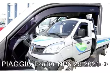 Heko ΑΝΕΜΟΘΡΑΥΣΤΕΣ ΓΙΑ PIAGGIO PORTER NP6 2D 2021+ ΖΕΥΓΑΡΙ ΑΠΟ ΕΥΚΑΜΠΤΟ ΦΙΜΕ ΠΛΑΣΤΙΚΟ HEKO - 2 ΤΕΜ ΑΝΕΜ.15020/TRUCK 