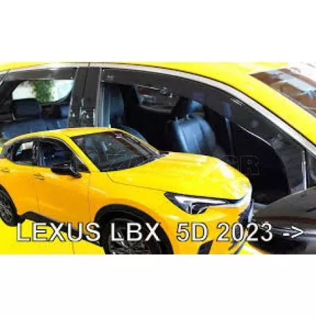 Heko ΑΝΕΜΟΘΡΑΥΣΤΕΣ ΓΙΑ LEXUS LBX 5D 2023+ ΣΕΤ ΑΥΤΟΚΙΝΗΤΟΥ ΑΠΟ ΕΥΚΑΜΠΤΟ ΦΙΜΕ ΠΛΑΣΤΙΚΟ HEKO - 4 ΤΕΜ. ΑΝΕΜ.SET30039 