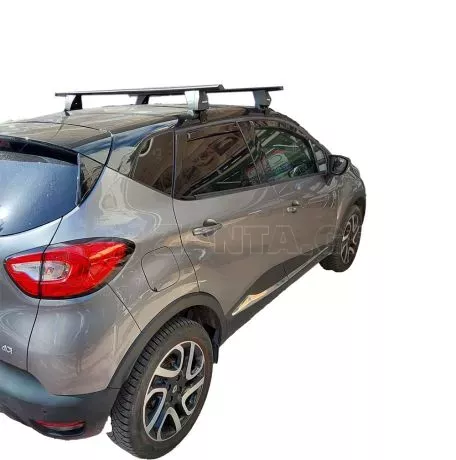 MENABO Kit Μπάρες - Πόδια Αλουμινίου Menabo Delta μαύρη για Renault Captur 2013-2017 - 2 τεμ. ΜΠ.RCAPTUR.10 