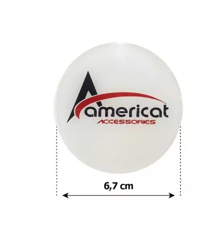 RACE AXION AMERICAT ΜΟΝΟΓΡΑΜΜΑ ΑΥΤΟΚΟΛΛΗΤΑ ΖΑΝΤΩΝ 6,7 cm ΛΕΥΚΟ/ΚΟΚΚΙΝΟ/ΜΑΥΡΟ ΣΜΑΛΤΟΥ - 4 ΤΕΜ. ΑΥΤ.AMERICAT/7 