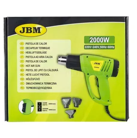 ΗΛΕΚΤΡΙΚΟ ΠΙΣΤΟΛΙ ΘΕΡΜΟΥ ΑΕΡΑ 2000W JBM 