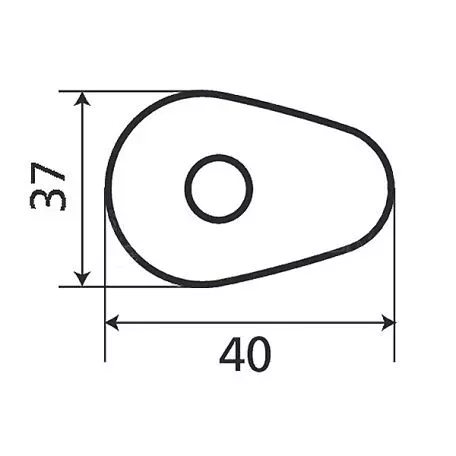 Lampa ΑΝΤΑΠΤΟΡΑΣ ΓΙΑ ΦΛΑΣ YAMAHA 40x37mm 2 ΤΕΜ. 9006.2-LM 