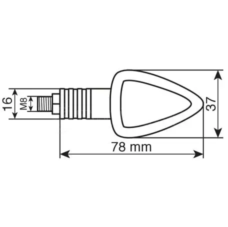 Lampa ΦΛΑΣ ΜΗΧΑΝΗΣ FOCAL 12V 21W (78x37mm) CARBON -2 ΤΕΜ. 9006.6-LM 