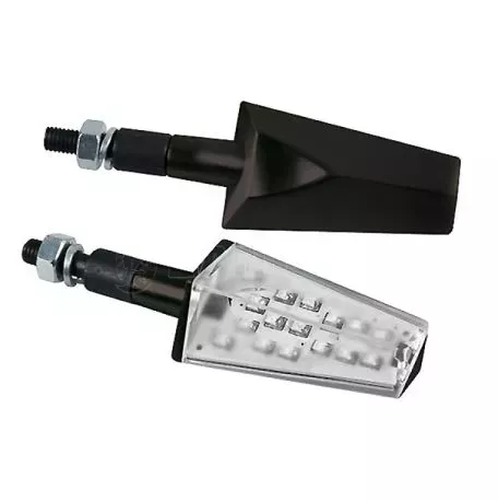 Lampa ΦΛΑΣ ΜΟΤΟ DUKE 12V 16LED SMD 67x38mm ΜΑΥΡΟ 2 ΤΕΜ. 9007.6-LM 