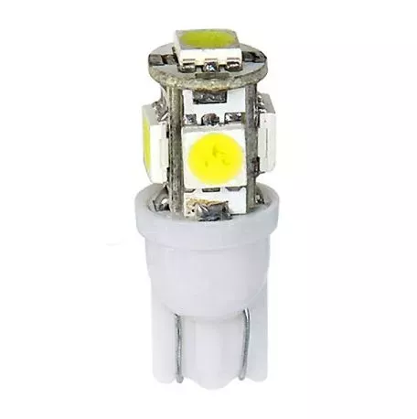 Lampa T10 12V W2,1x9,5d HYPER-LED15 ΛΕΥΚΟ ΔΙΑΘΛΑΣΗΣ 5SMDx3chips (ΚΑΡΦΩΤΟ-ΔΙΠΛΗΣ ΠΟΛΙΚΟΤΗΤΑΣ) BLISTER 2ΤΕΜ. 5845.4-LM 