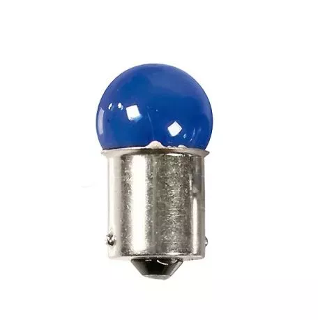 Lampa R5W 12V 5W BA15s ΜΟΝΟΠΟΛΙΚΟ (ΦΟΥΝΤΟΥΚΙ) BLUE DYED-GLASS 2ΤΕΜ. BLISTER 5836.9-LM 