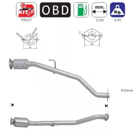 Americat ΚΑΤΑΛΥΤΗΣ ΒΕΝΖΙΝΗΣ ΠΙΣΩ SUZUKI GRAND VITARA 1.6 16V M16A / GRAND VITARA 2.0 16V J20A 03/2006> AS/91075 