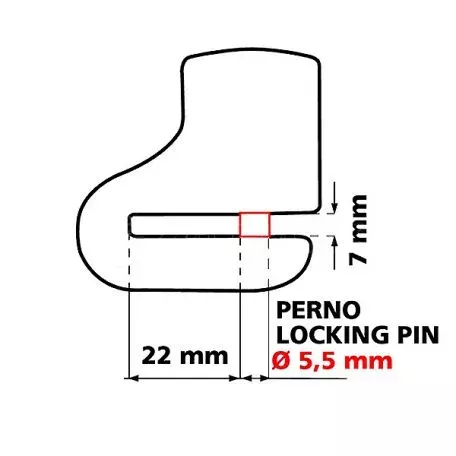 Lampa Αντικλεπτικό Δισκοφρένων Bite με πύρο Ø 5,5 mm για τρυπητές δισκόπλακες 9062.6-LM 