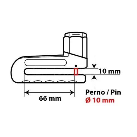 Lampa ΑΝΤΙΚΛΕΠΤΙΚΟ ΔΙΣΚΟΦΡΕΝΟΥ 10mm 6539.0-LM 