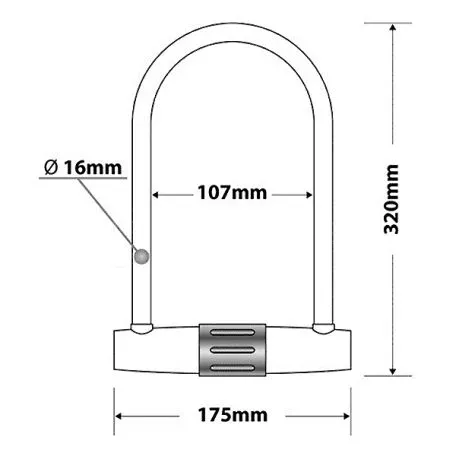 Lampa Αντικλεπτικό Πέταλο Μοτοσυκλέτας Strength   9060.9-LB-LM 