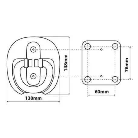 Lampa ΒΑΣΗ ΔΑΠΕΔΟΥ ΓΙΑ ΚΛΕΔΑΡΙΕΣ ΜΟΤΟ SHIELD 4 UNIVERSAL 9059.2-LM 