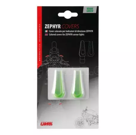 Lampa ΚΑΠΑΚΙ - ΚΑΛΥΜΜΑ ΓΙΑ ΦΛΑΣ ΜΟΤΟ ZEPHYR ΠΡΑΣΙΝΟ 2ΤΕΜ. 9049.6-LM 