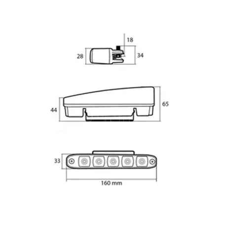 Lampa ΠΡΟΒΟΛΕΙΣ LED DAYLINE ΔΙΕΘΝEIΣ 7230.6-LM 