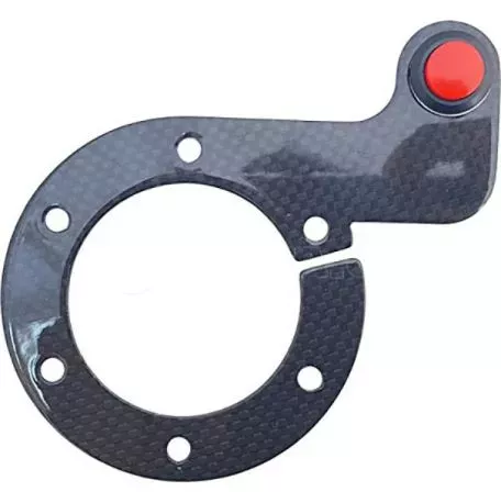 Simoni Racing ΚΟΥΜΠΙ REAL CARBON PUSH BUTTON ΤΙΜΟΝΙΟΥ 6ΤΡΥΠΟ SRCF1 