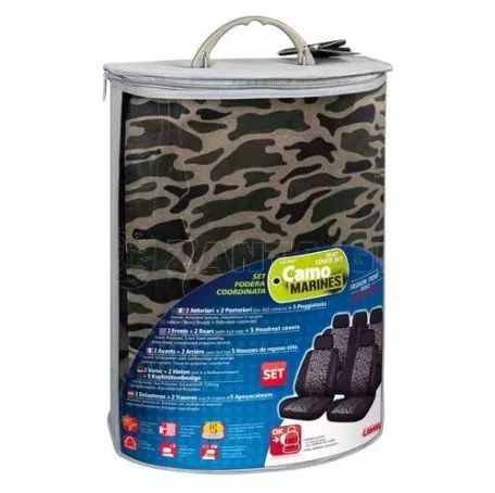 Lampa ΚΑΛΥΜΜΑΤΑ ΚΑΘΙΣΜΑΤΩΝ CAMO MARINES FASHION-TREND SERIES ΠΑΡΑΛΛΑΓΗΣ 4 ΤΕΜΑΧΙΑ L5467.1 