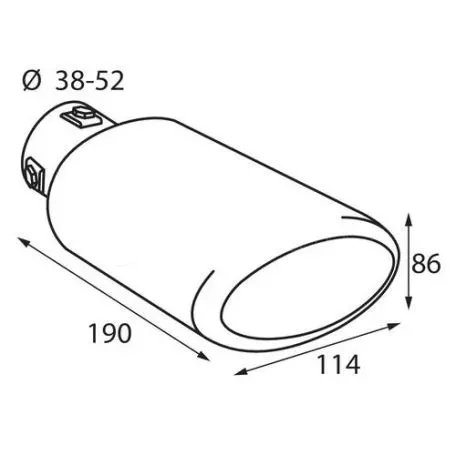 Lampa ΑΚΡΟ ΕΞΑΤΜΙΣΗΣ TS-56 Φ38-52mm L6010.8 